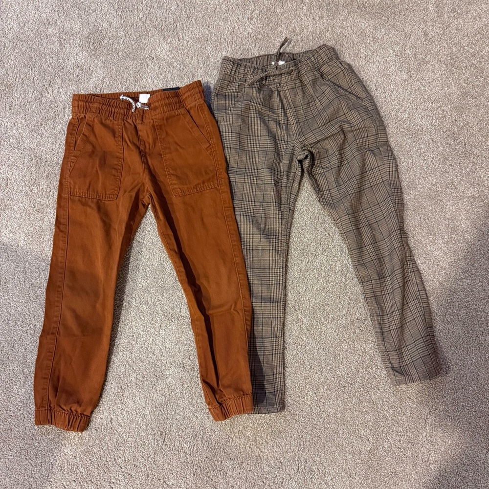 H&M Kids Cargo Joggers - Brown and Gray